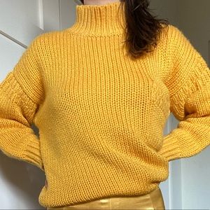 Chunky yellow vintage sweater